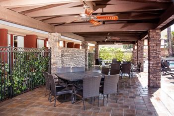 Built in gas barbeque in pool areas for poolside eating and entertaining
